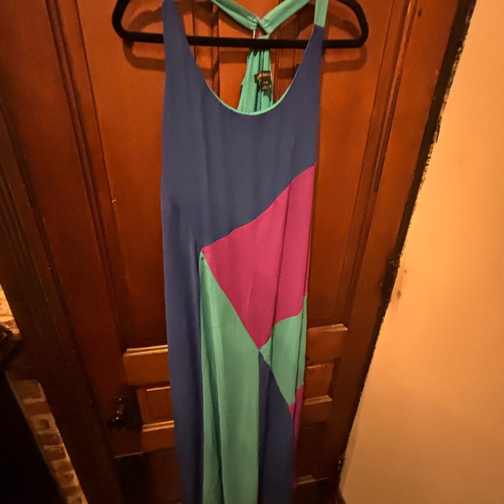 Lane Bryant Teal Backless Dress